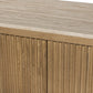 Giovani Media Console - Natural Light Oak Veneer