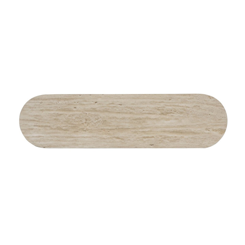 Giovani Media Console - Natural Light Oak Veneer