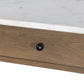 Dothan Kitchen Island - White Marble