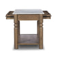 Dothan Kitchen Island - White Marble