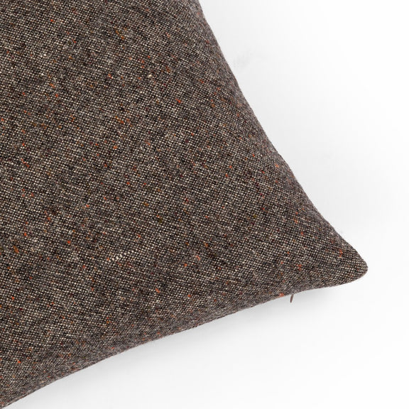 Stonewash Linen Pillow - Hasselt Ebony