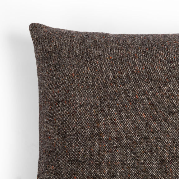 Stonewash Linen Pillow - Hasselt Ebony