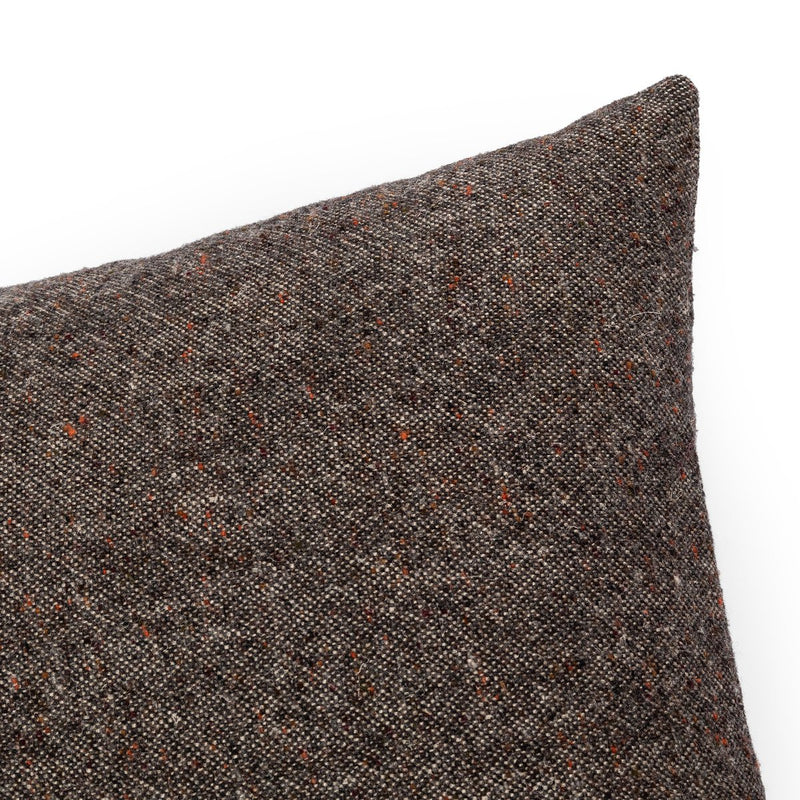 Stonewash Linen Pillow - Hasselt Ebony