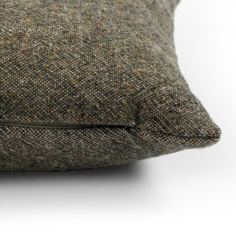 Stonewash Linen Pillow - Hasselt Olive Green