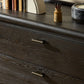 Glenview 9 Drawer Dresser - Smoked Black Oak