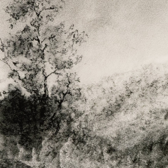 Landscape Study I by Aileen Fitzgerald - Rustic Walnut