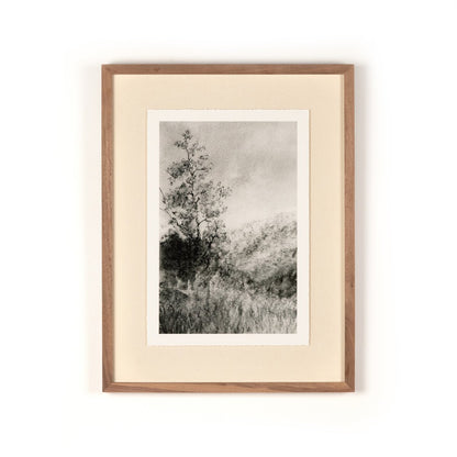 Landscape Study I by Aileen Fitzgerald - Rustic Walnut