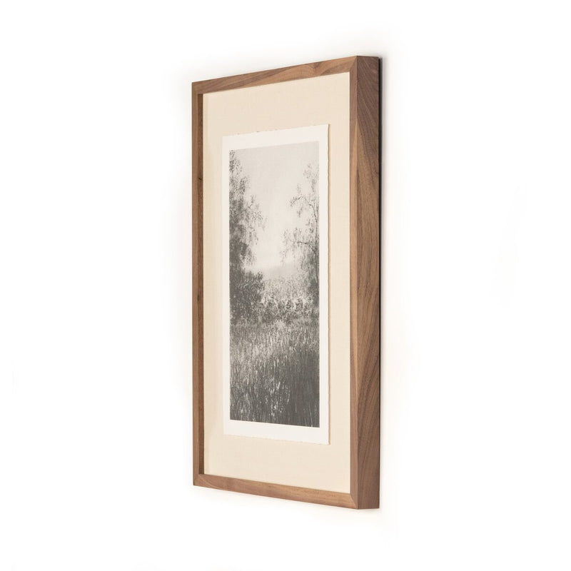 Landscape Study II by Aileen Fitzgerald - Rustic Walnut