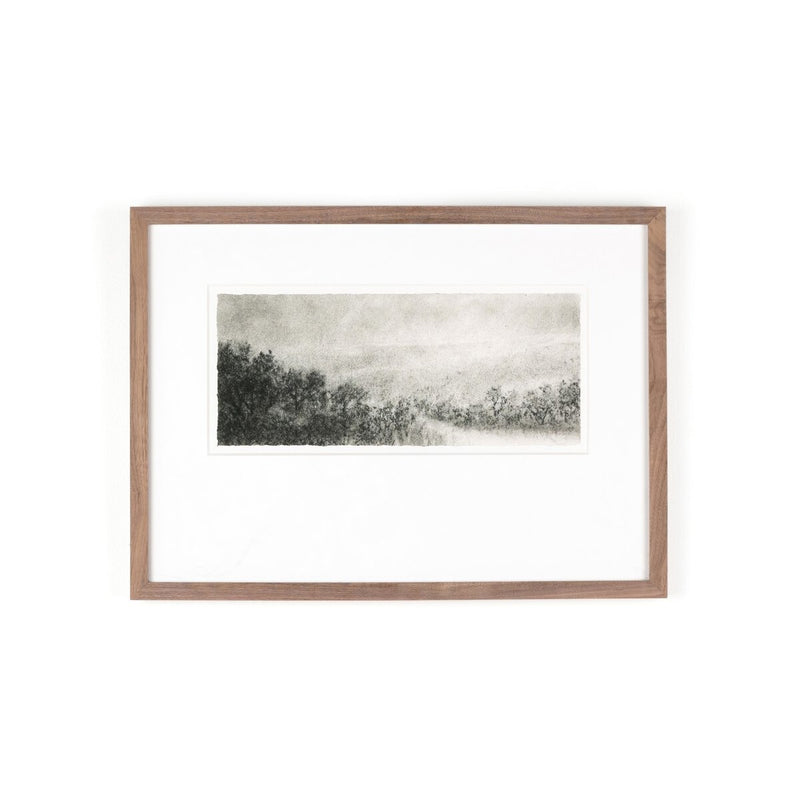 Hill Country Study I by Aileen Fitzgerald - Rustic Walnut