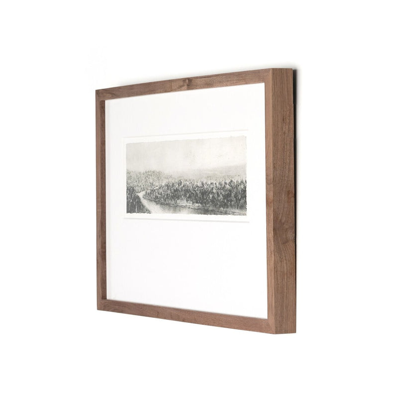 Hill Country Study II  by Aileen Fitzgerald - Rustic Walnut