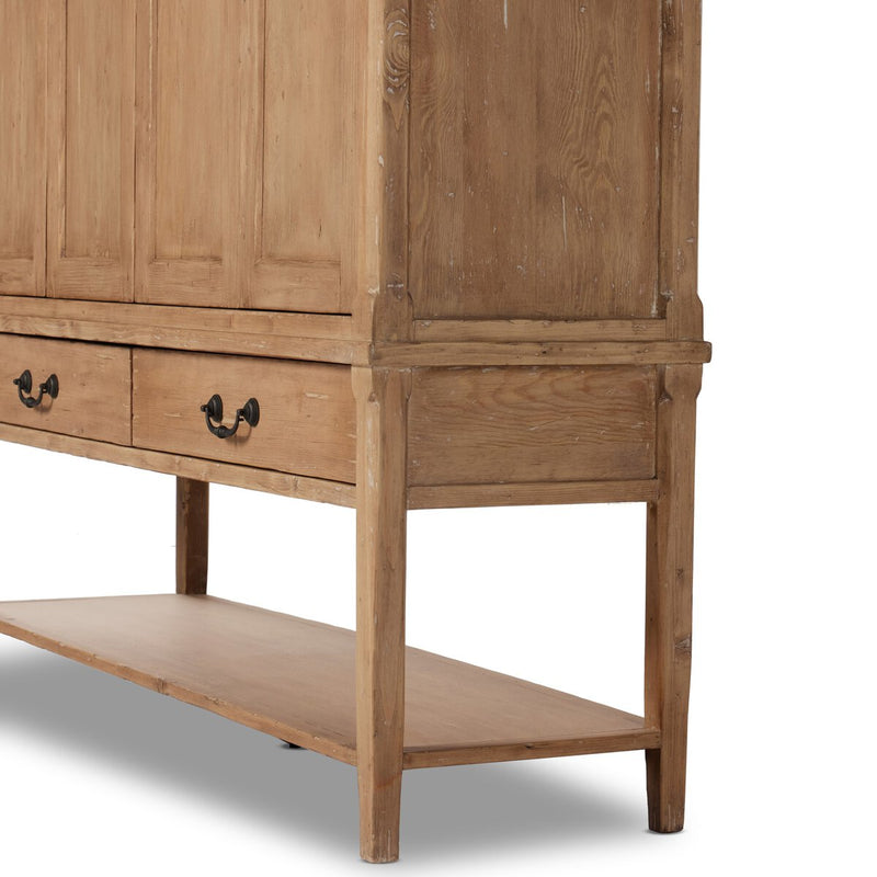 Brimley Wide Cabinet - Aged Light Pine