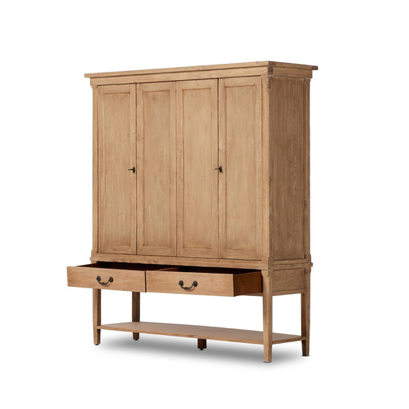Brimley Wide Cabinet - Aged Light Pine