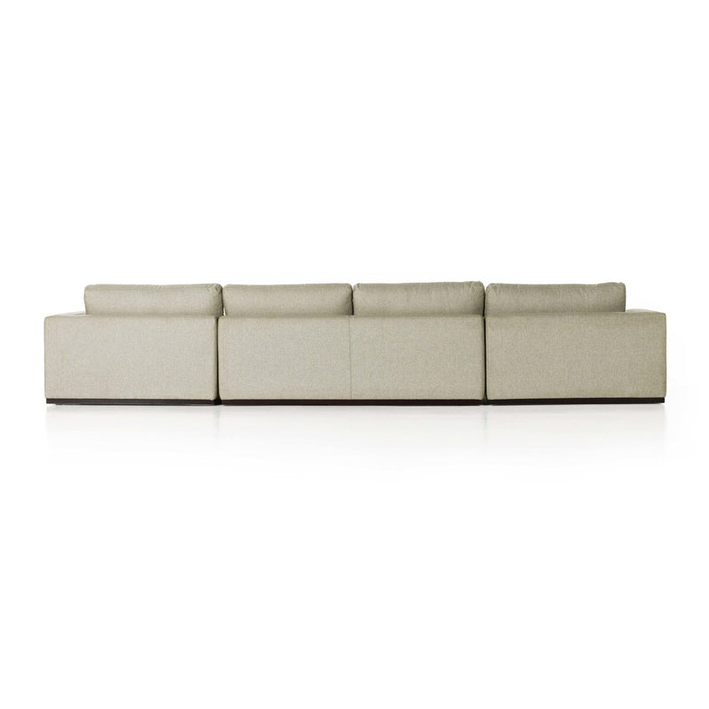Colt 3-Piece U Sectional - Aldred Silver
