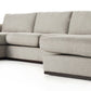 Colt 3-Piece U Sectional - Aldred Silver