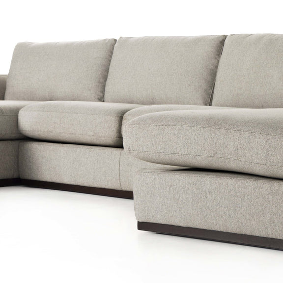 Colt 3-Piece U Sectional - Aldred Silver