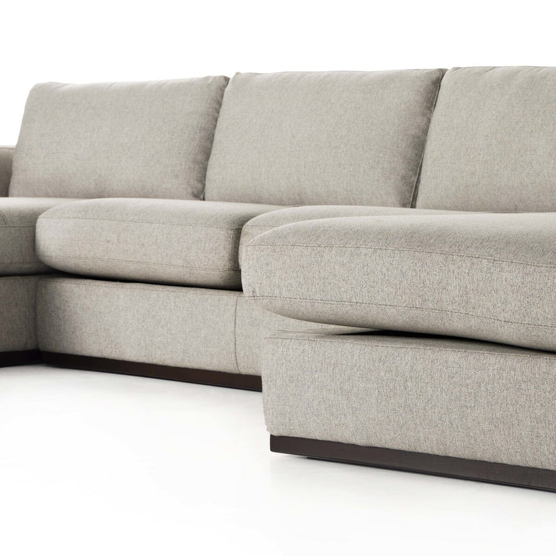 Colt 3-Piece U Sectional - Aldred Silver