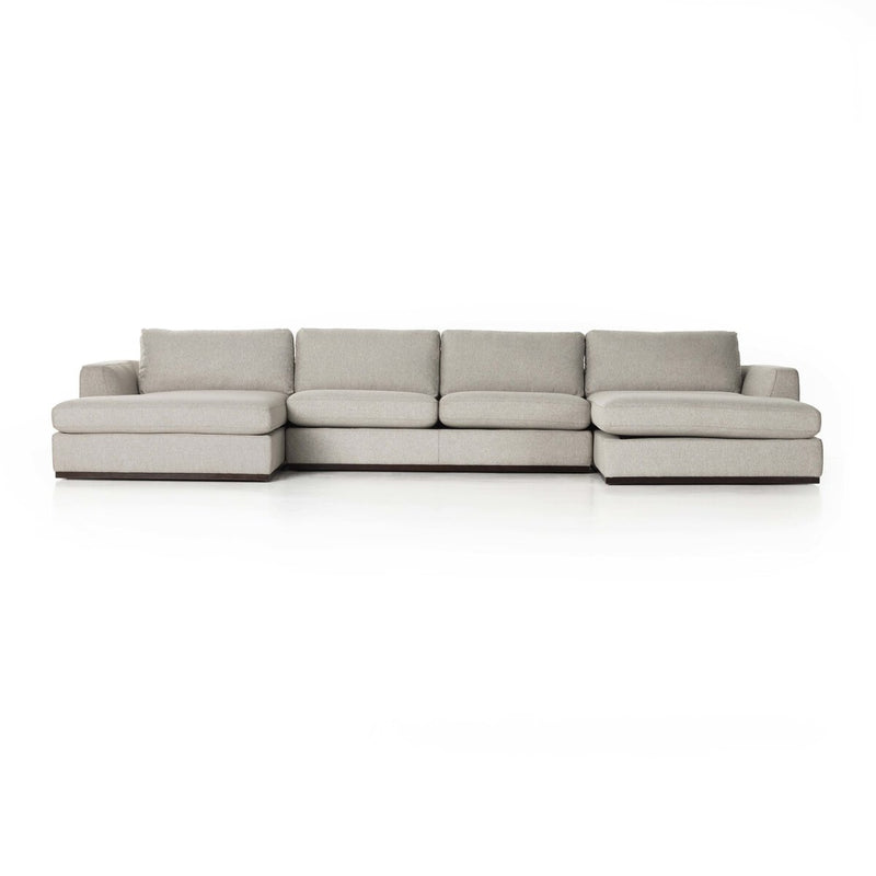 Colt 3-Piece U Sectional - Aldred Silver