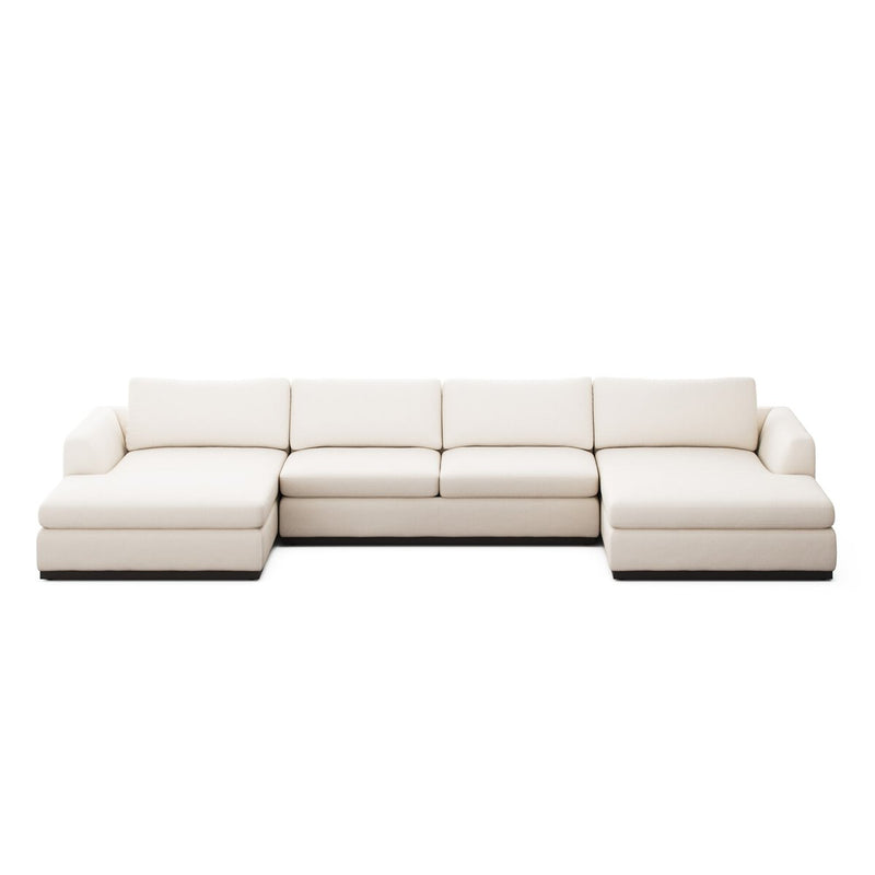 Colt 3-Piece U Sectional - Crypton Nomad Marshmallow