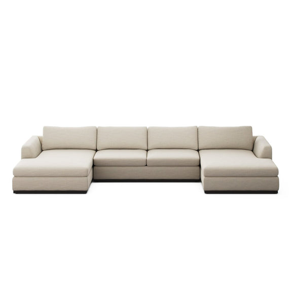 Colt 3-Piece U Sectional - Savoy Parchment
