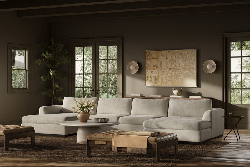 Colt 3-Piece U Sectional - Savoy Parchment