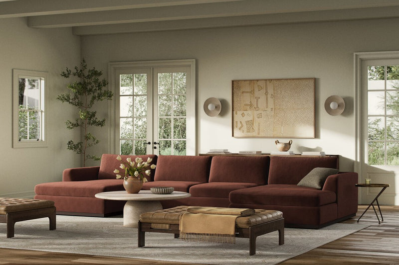 Colt 3-Piece U Sectional - Surrey Auburn