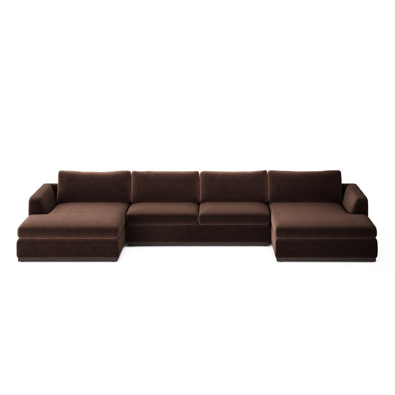Colt 3-Piece U Sectional - Surrey Cocoa