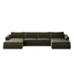 Colt 3-Piece U Sectional - Surrey Olive