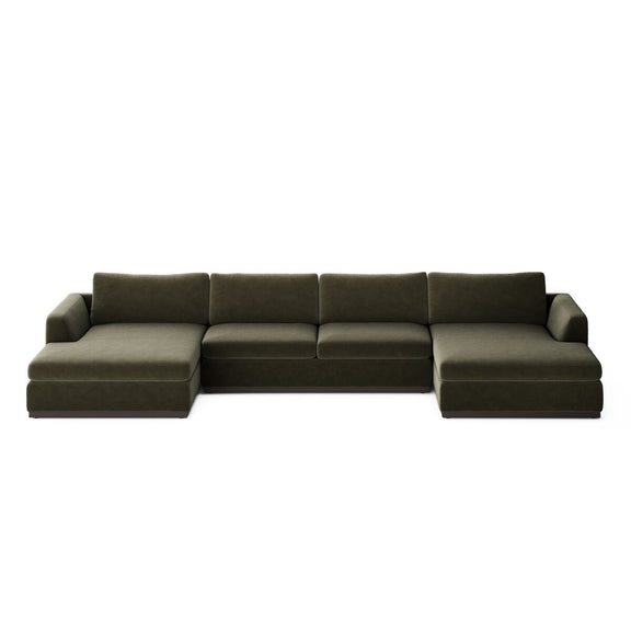 Colt 3-Piece U Sectional - Surrey Olive