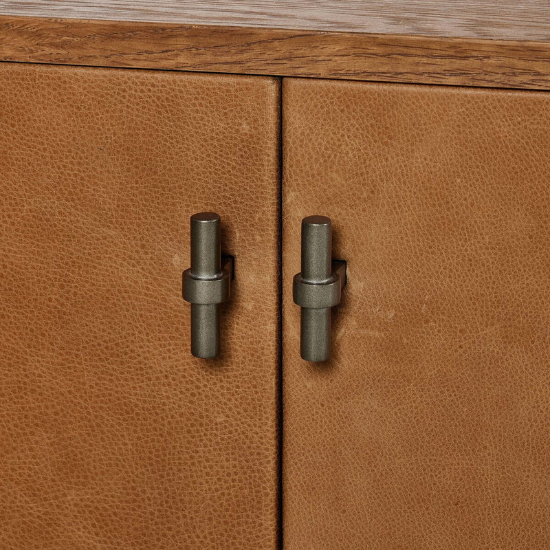 Posada L-Shaped Desk - Amber Oak Veneer