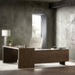 Posada L-Shaped Desk - Amber Oak Veneer