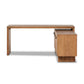 Posada L-Shaped Desk - Amber Oak Veneer
