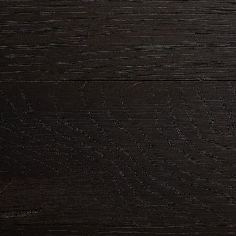 Posada L-Shaped Desk - Worn Black Oak Veneer