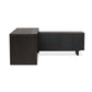Posada L-Shaped Desk - Worn Black Oak Veneer