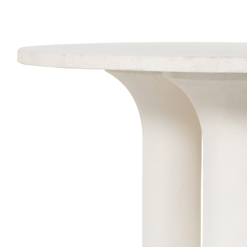 Parra Round Dining Table - White Concrete