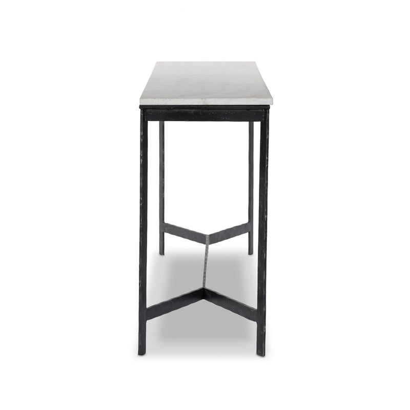 Hammered Iron Console Table