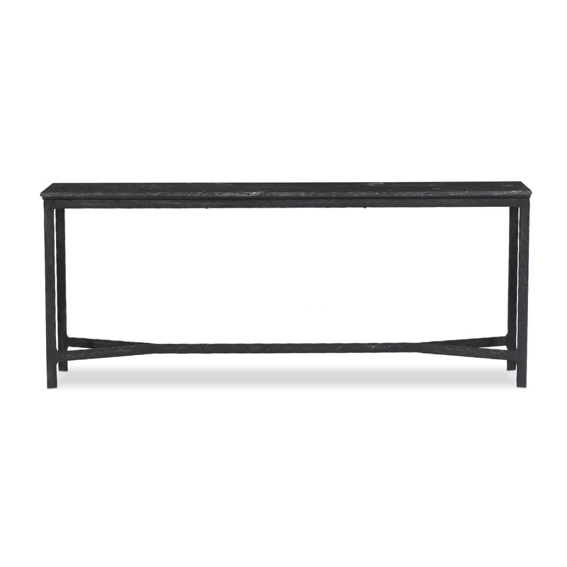 Hammered Iron Console Table