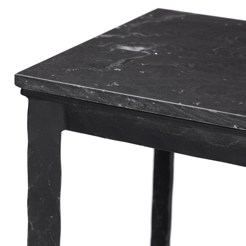 Hammered Iron Console Table