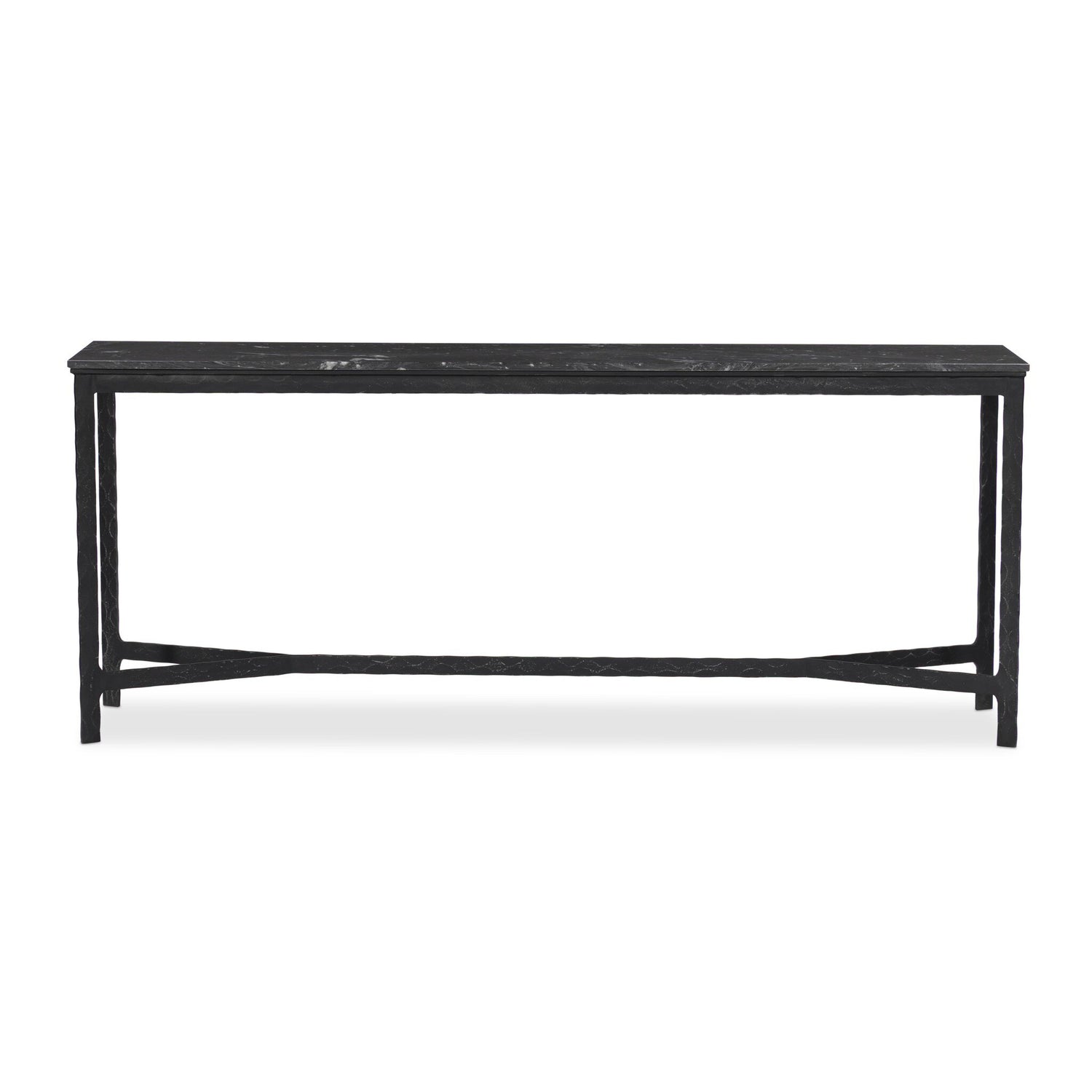 Hammered Iron Console Table