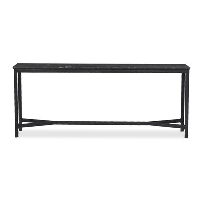 Hammered Iron Console Table