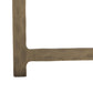 Hammered Iron End Table - White Marble & Antique Brass