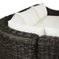 Messina Outdoor 3-Piece Sectional - Chunky Charcoal Woven