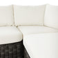Messina Outdoor 3-Piece Sectional - Chunky Charcoal Woven