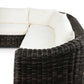 Messina Outdoor 3-Piece Sectional - Chunky Charcoal Woven