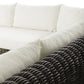 Messina Outdoor 3-Piece Sectional - Chunky Charcoal Woven