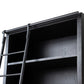Admont Bookcase and Ladder - Worn Black