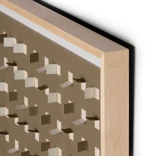 See Through Taupe by FH Art Studio - Natural Maple