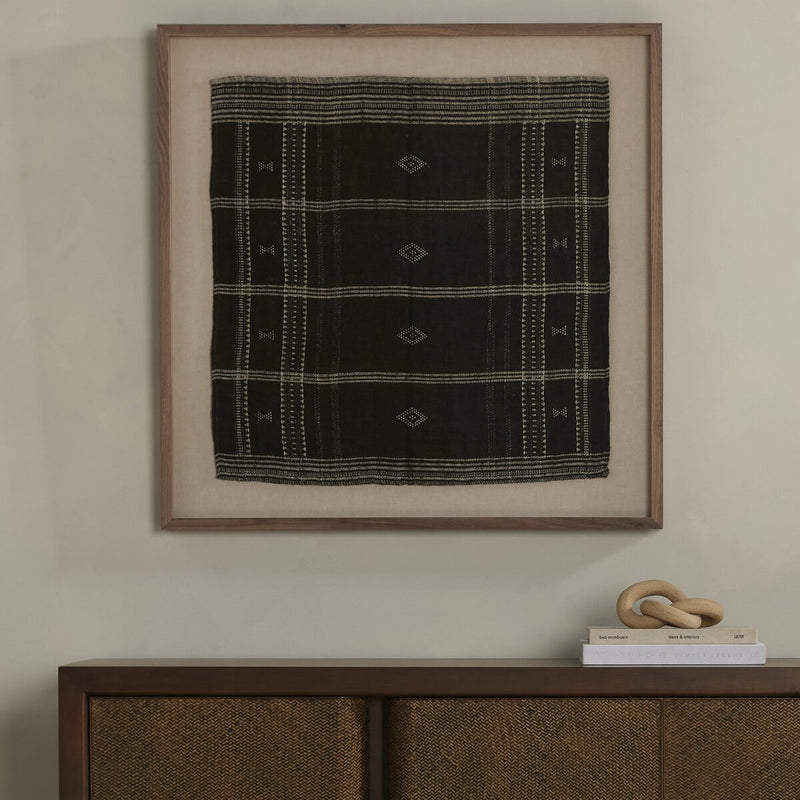 Bhujodi Textile 1 - Chocolate & Rustic Walnut