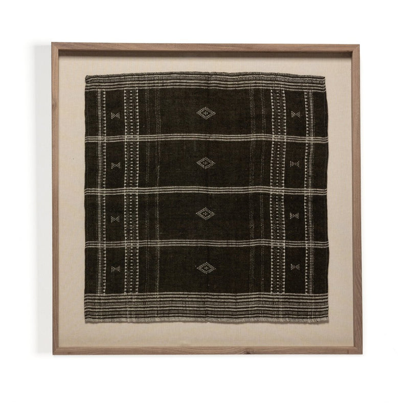 Bhujodi Textile 1 - Chocolate & Rustic Walnut