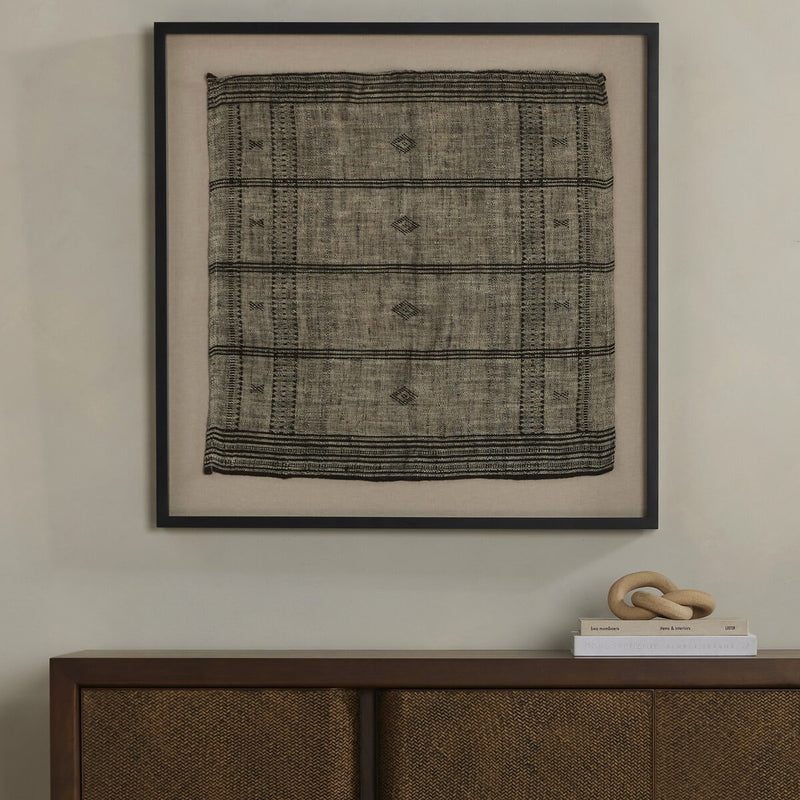 Bhujodi Textile 1 - Mocha & Black Maple