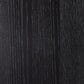 Millie Panel and Glass Door Double Cabinet - Drifted Matte Black